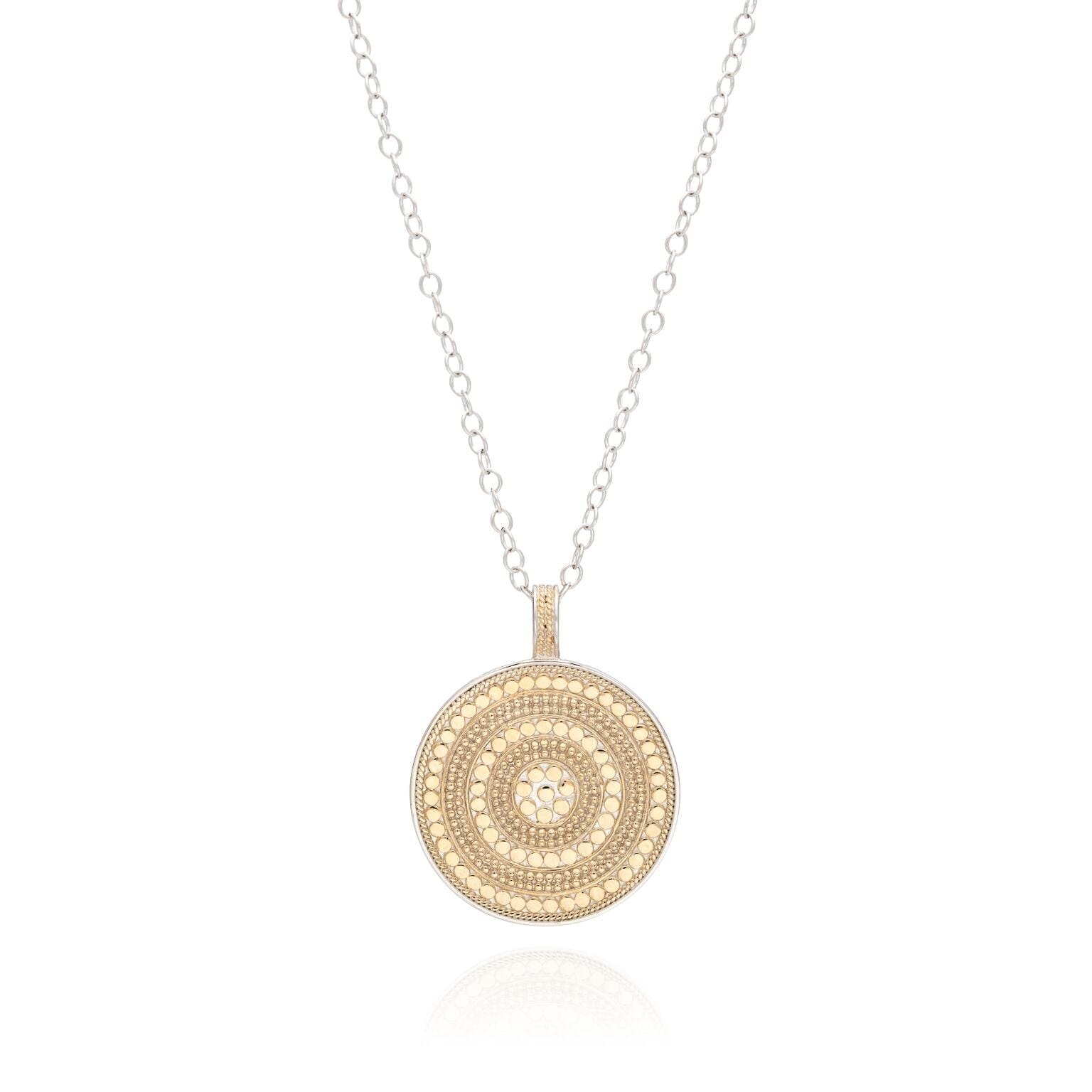 Anna Beck beaded circle pendant necklace – David Roberts Jewellery